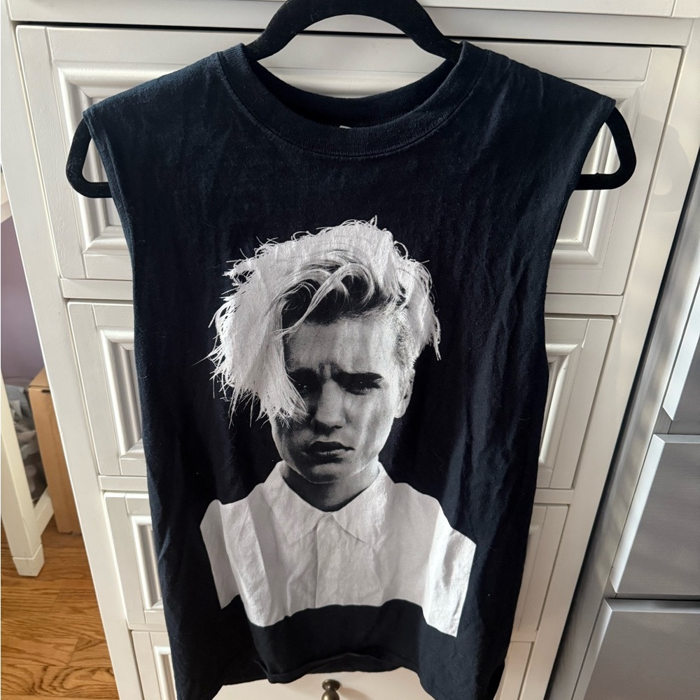 Justin Bieber Purpose Tour Bieber 6 Sleeveless Tank size M